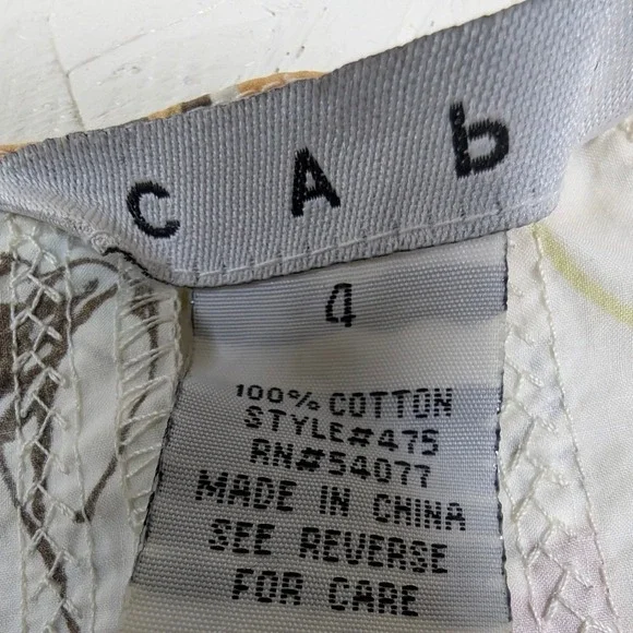 Floral Pleated A-Line Midi Skirt‎ – Women's 4 White Red Yellow Blue - Picture 9 of 9